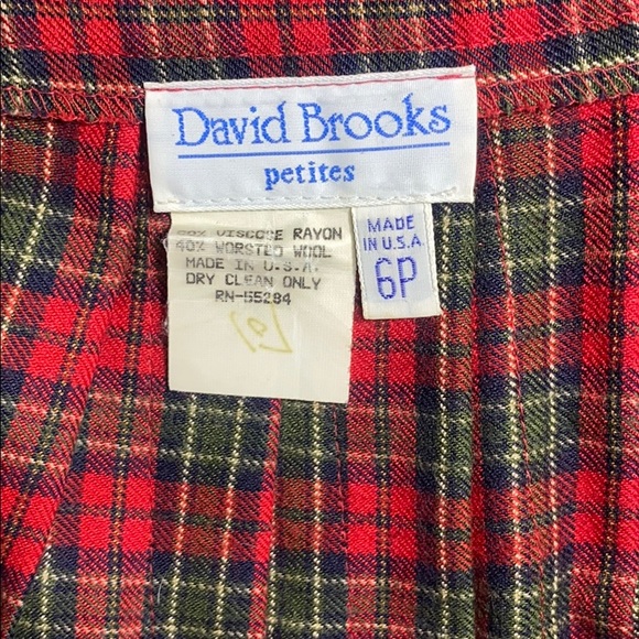 Vintage Pleated Plaid Wrap Around Skirt - Picture 9 of 12